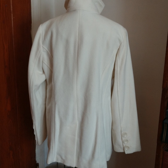 #9 COPY STEVE MADDEN Lightweight "Winter White" Wool Coat NWOT - Picture 5 of 8